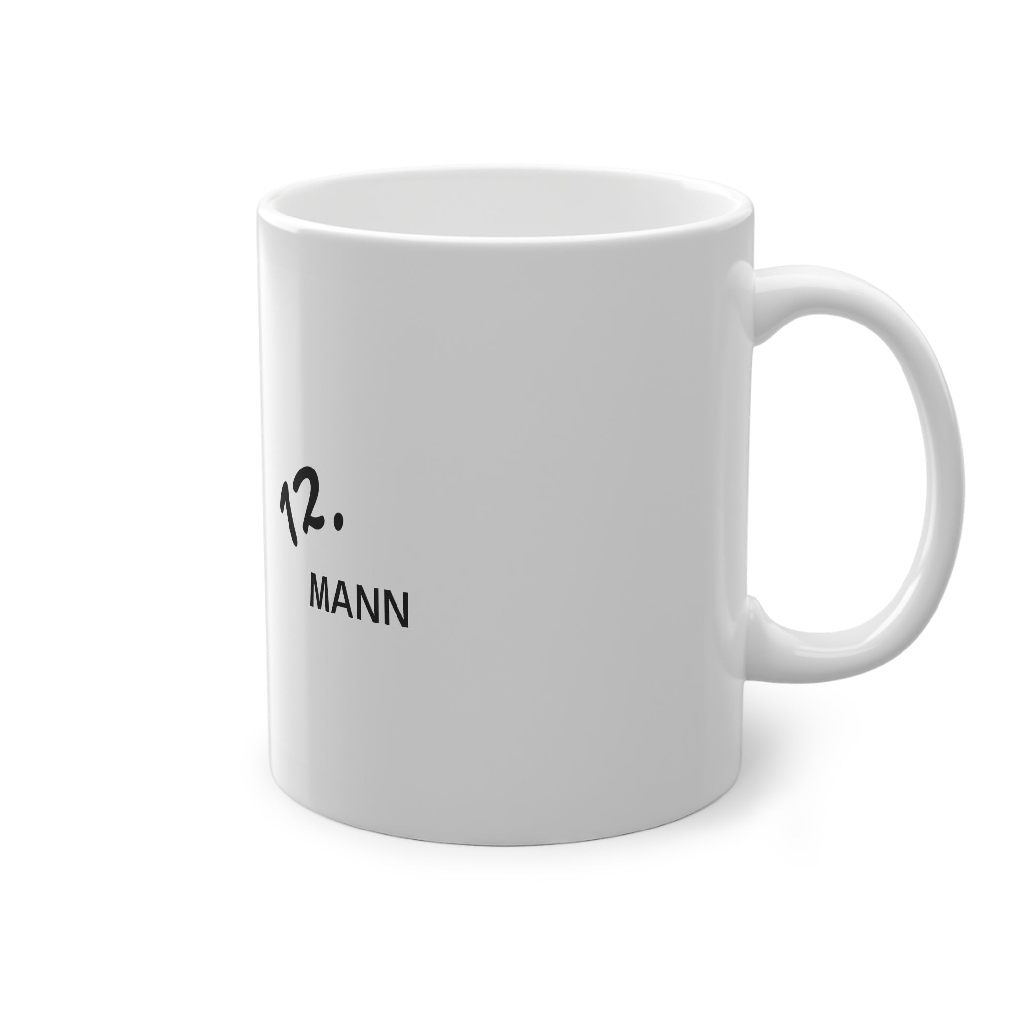 Germany Football Mug — 12. Mann Tasse | Fan Coffee Cup with German Flag Emblem