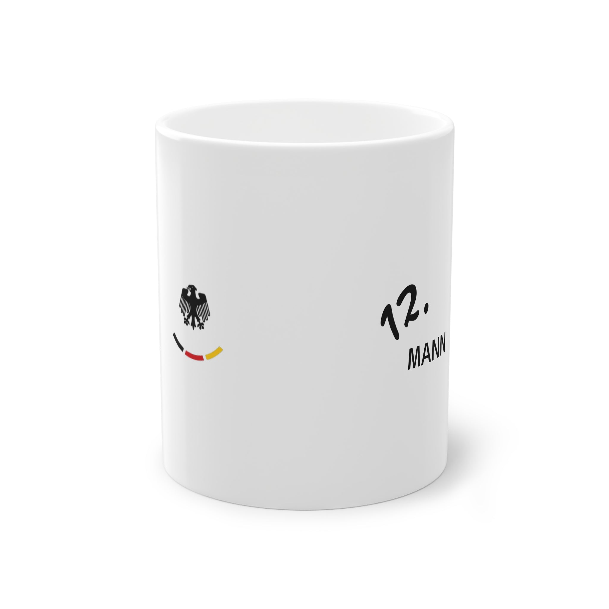 Germany Football Mug — 12. Mann Tasse | Fan Coffee Cup with German Flag Emblem
